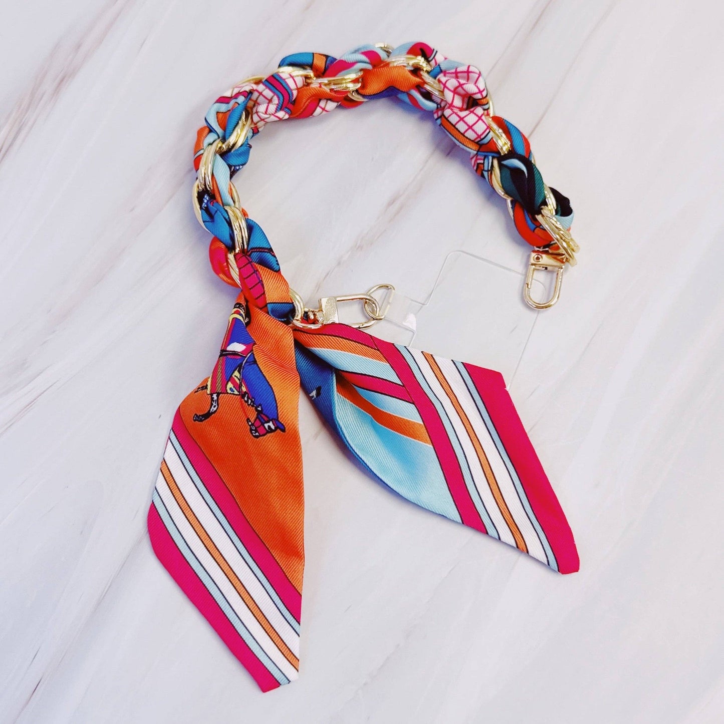 Braided Bag Scarf