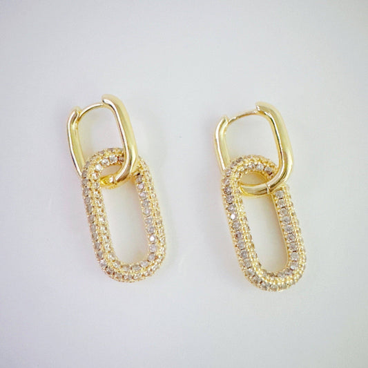 Urban Glow Link Drop Earrings