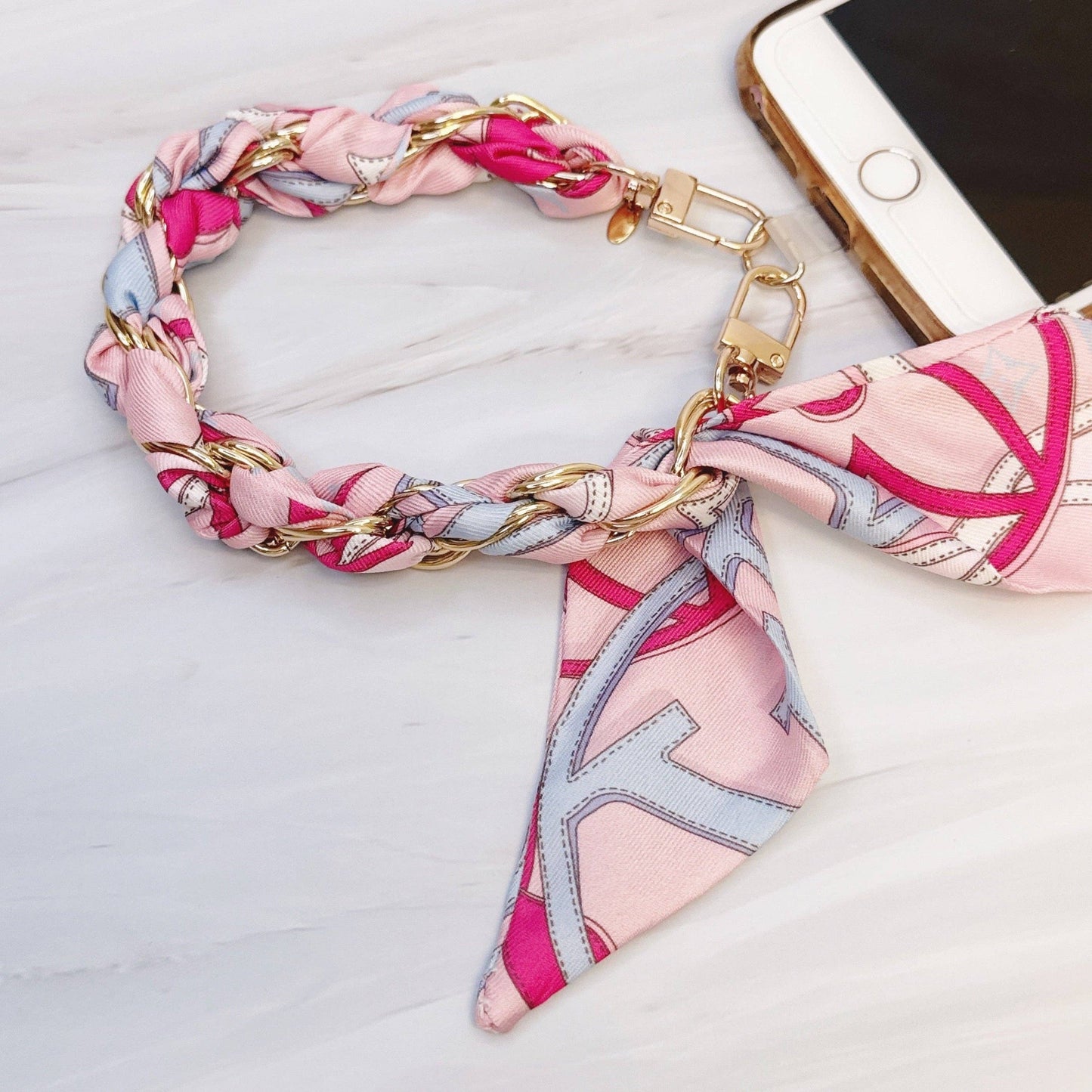Braided Bag Scarf