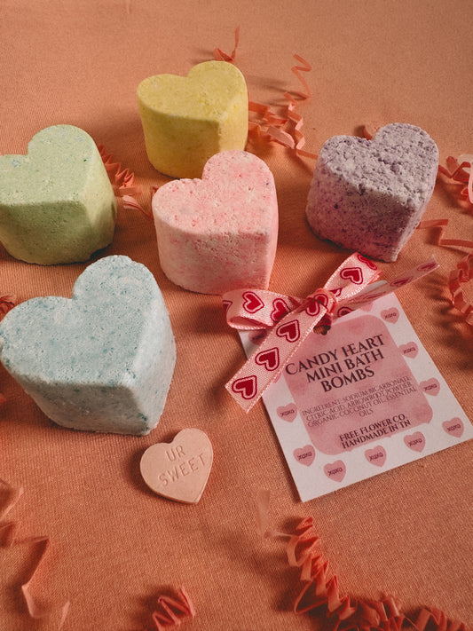 Candy Heart Mini Bath Bombs