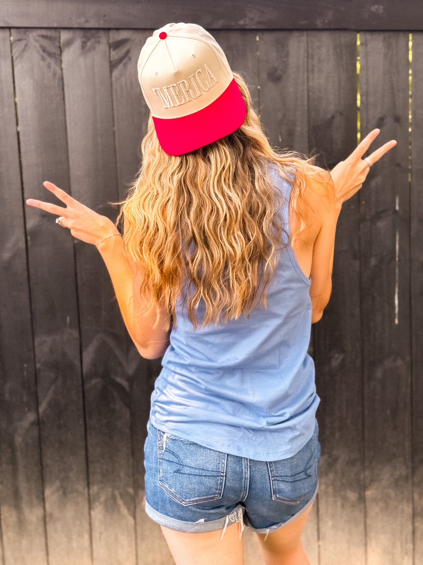 ‘Merica tone puff hat