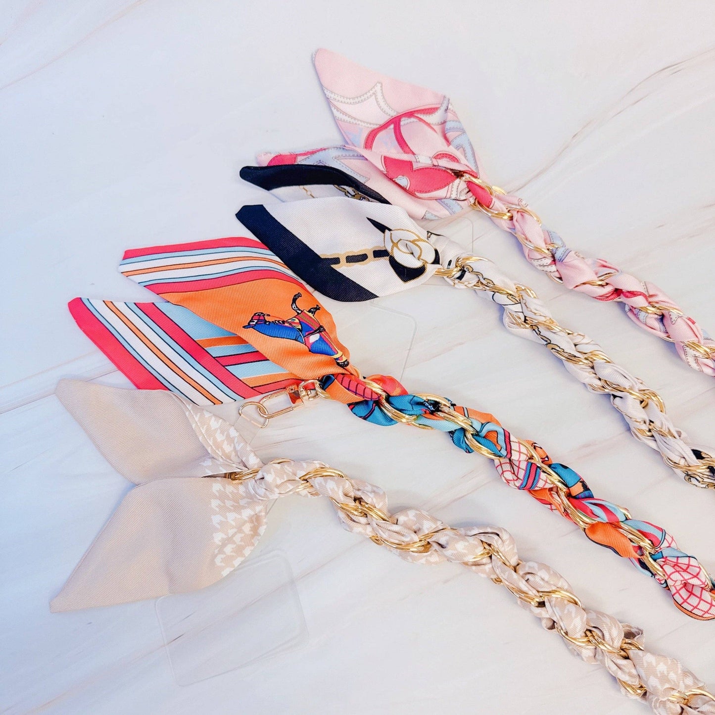 Braided Bag Scarf