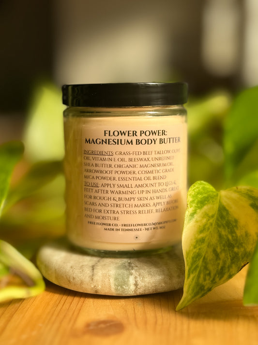 Flower Power: Whipped Magnesium -Infused Body Butter