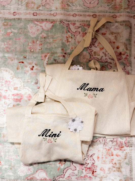Embroidered Mama + Me Aprons