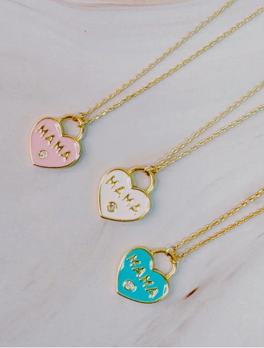 Pastel Mama locket Necklace