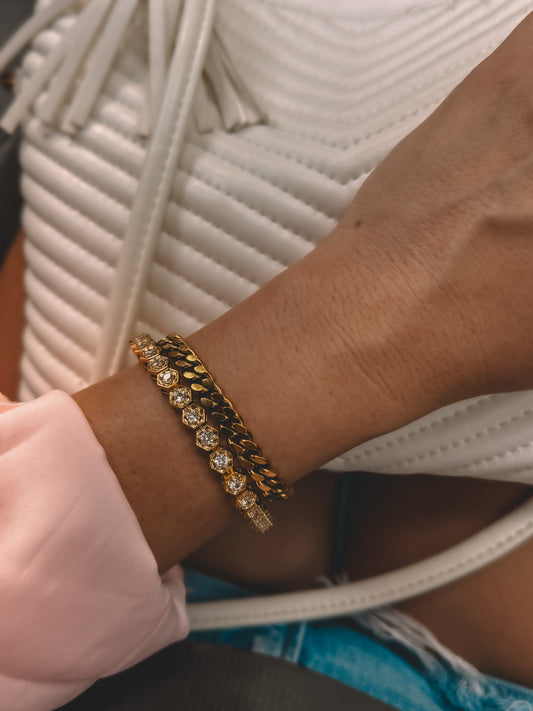 Hand Linked Tennis Bracelet