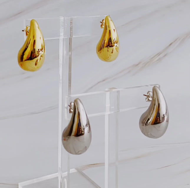 Oversized Tear Drop Earrings