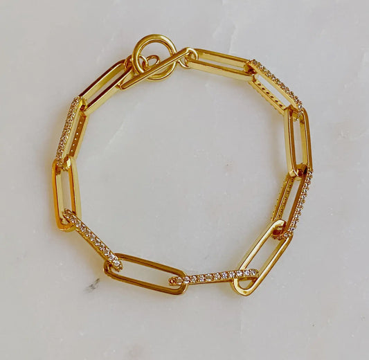 Large Paper Clip Bracelet